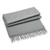 Scarf - MOD. B500:Heather Grey, 100% acrylic, 186 x 47 cm